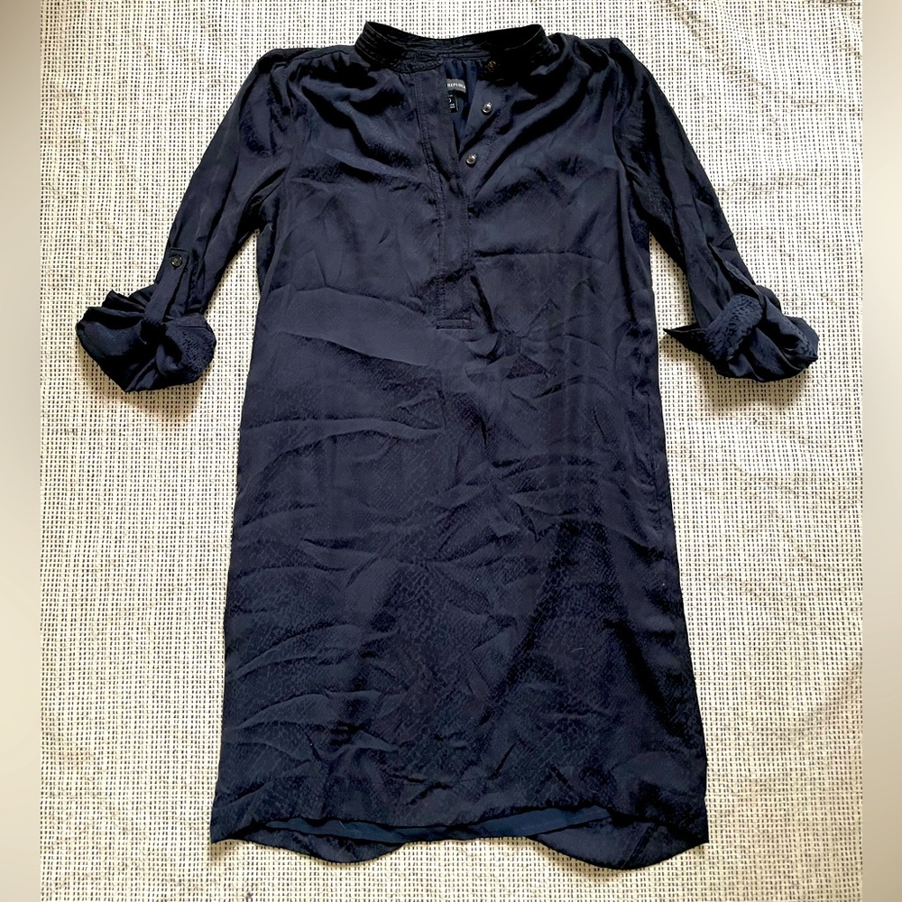Banana Republic Navy Blue Shift Dress Sz 0